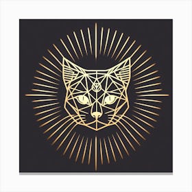 Golden Cat Canvas Print