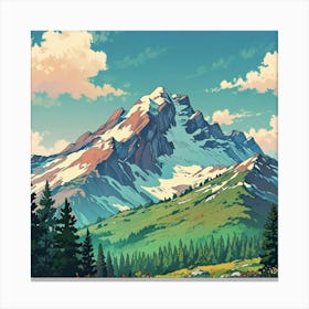 Mountain Landscape 17 Canvas Print