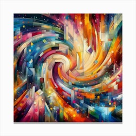 Abstract Colorful Abstract Background Canvas Print