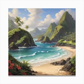 Hawaiian Beach 9 Canvas Print