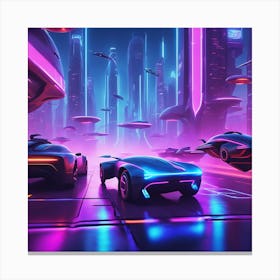 Futuristic City 1 Canvas Print