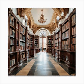 Library Stock  Canvas Print