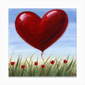 Heart Balloon Canvas Print