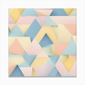 Abstract Triangles 4 Canvas Print