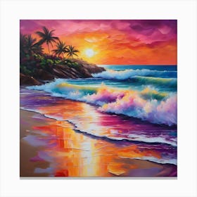 Sunset Beach Canvas Print