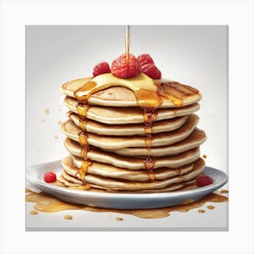 Pancakes With Syrup 1 Canvas Print