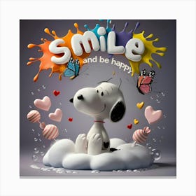 Smile And Be Happy Canvas Print
