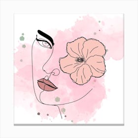 Hibiscus Flower Canvas Print