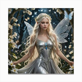 Fairy In The Forest Canvas Print