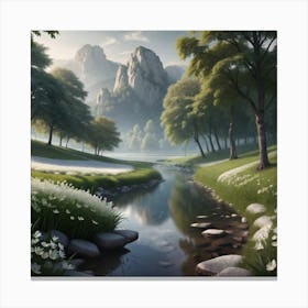 Landscape Painting 30 Canvas Print