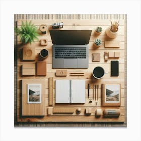 Office Desk 4 Canvas Print