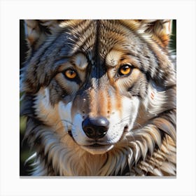 Wolf Portrait Canvas Print