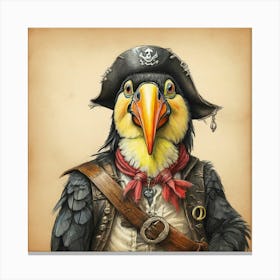 Pirate Bird 11 Canvas Print