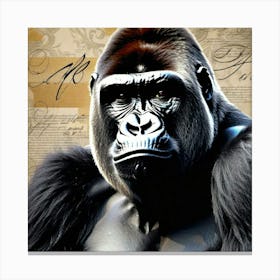 Gorilla head Canvas Print