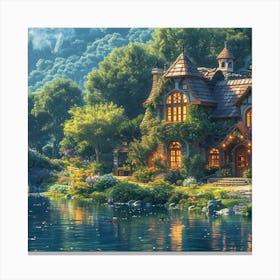 Fairy Tale House Canvas Print