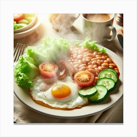 British Breakfast Canvas Print