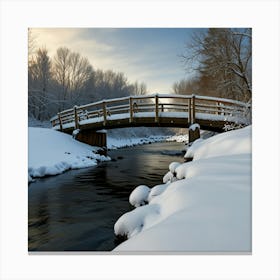 Bridge Over A River Canvas Print