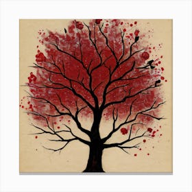 Bloody Tree Canvas Print