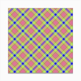 Plaid Fabric 132 Canvas Print