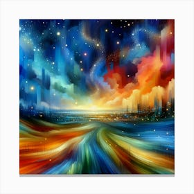 Abstract Of The Night Sky Canvas Print