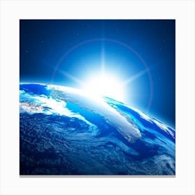 Earth From Space Canvas Print