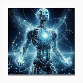 Humanoid Robot Canvas Print