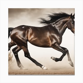 Horse Galloping Canvas Print