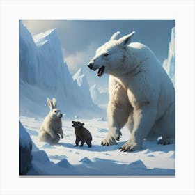 Polar Bears 1 Canvas Print