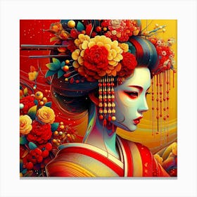 Japan Geisha Visual 139 Canvas Print