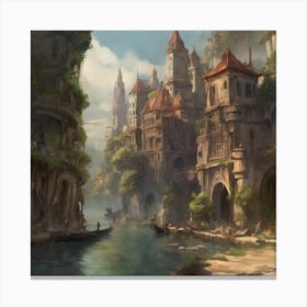 Fantasy City 87 Canvas Print