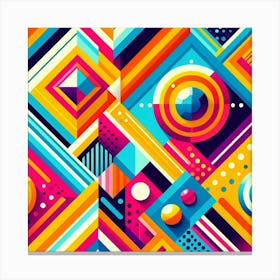 Abstract Geometric Pattern 4 Canvas Print