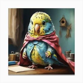 Budgie Bird Canvas Print