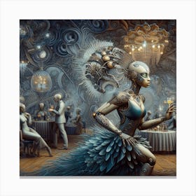 Woman In A Dress Canvas Print