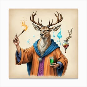 Wizard Deer 4 Canvas Print