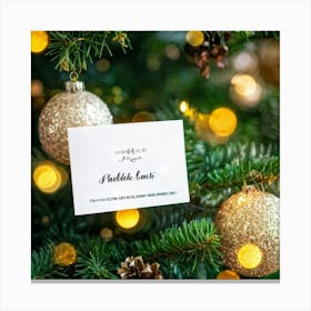 Christmas Card 15 Canvas Print