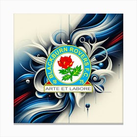 Blackburn Rovers F.C Logo Wall Art 7 Canvas Print