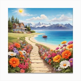 Path To The Beach Canvas Print