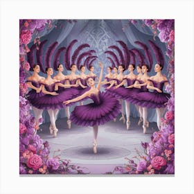 A Captivating Illustration Of A Ballet Scene With 7lelpv0fsog Oh0gnkor3g Kchvtqo3tnscgixnwrnfrw Canvas Print