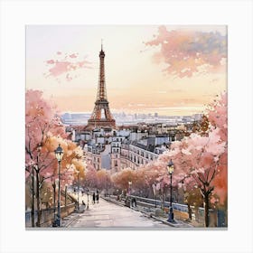 Paris Eiffel Tower 1 Canvas Print