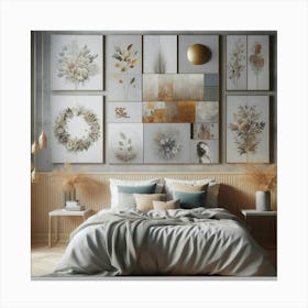 Modern Bedroom Wall Art 1 Canvas Print