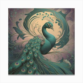 Peacock 36 Canvas Print