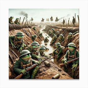 Left In The Mud Canvas Print