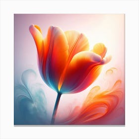 Abstract Tulip Canvas Print