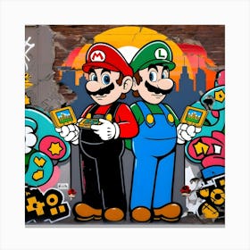 Mario Bros Stampe su tela