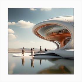 Futuristic Architecture 14 Canvas Print