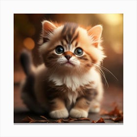 Cute Kitten Canvas Print