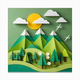 Paper Art 8 Canvas Print