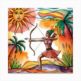 Tropical Archer Canvas Print