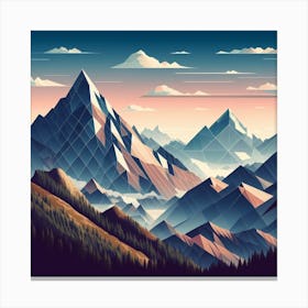 Mountain Art Canvas Print