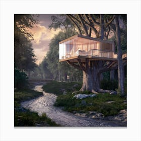 Tree House 2 Canvas Print
